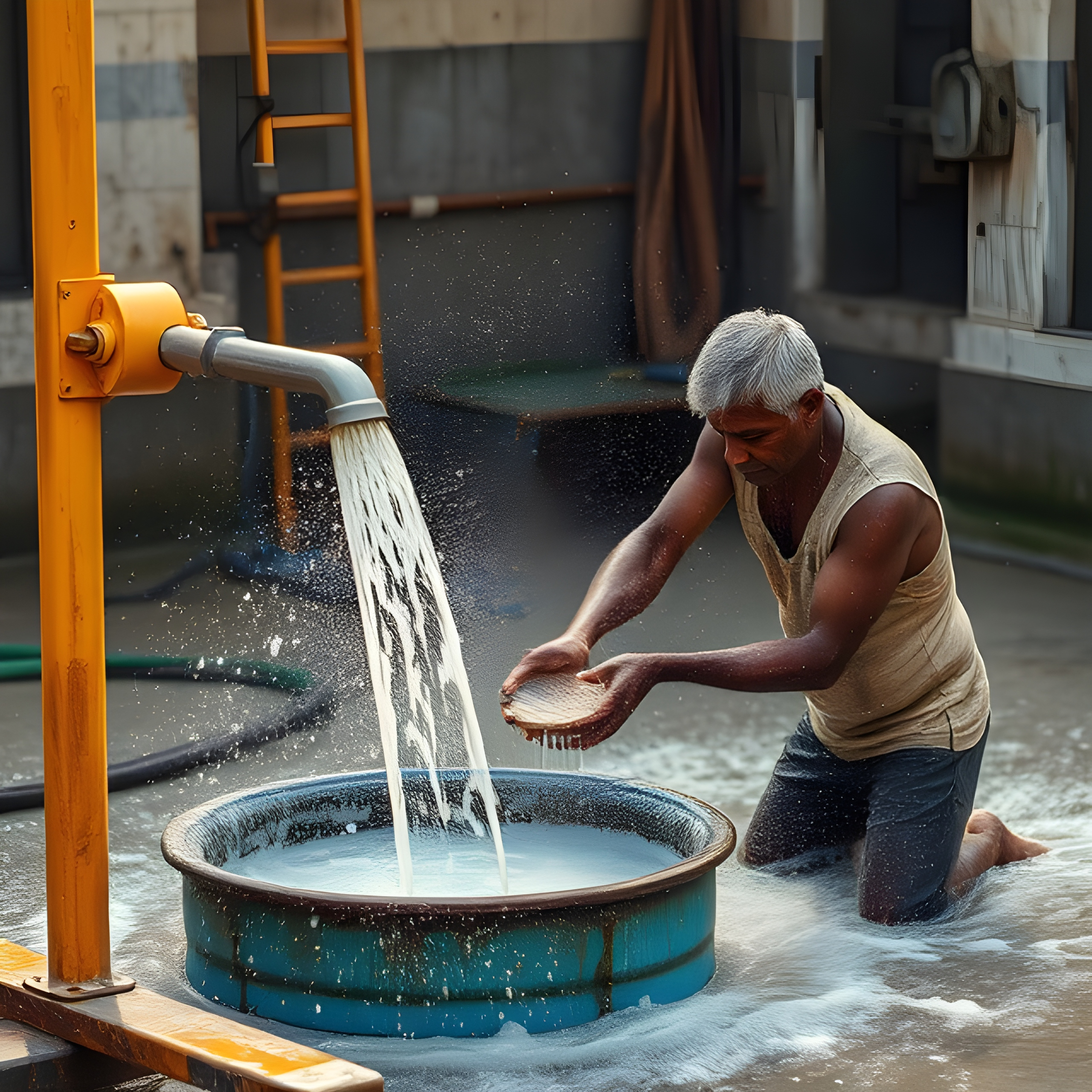 Experienced sump cleaning specialist from P Cube team